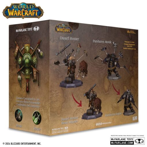 World of Warcraft PVC Statue 2-Pack 1/12 Dwarf Hunter: Beast Master & Pandaren: Monk - Image 10