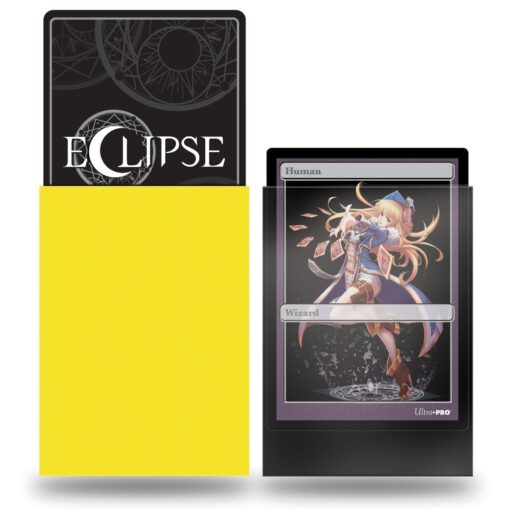 Eclipse Lemon Yellow Small Matte Deck Protector 60ct - Image 2