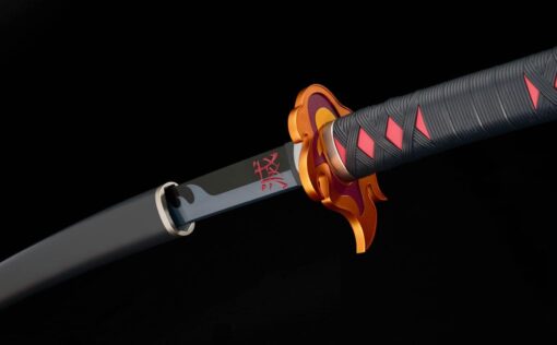 Demon Slayer Replica 1/1 Nichirin Sword (Tanjiro Kamado) Kyojuro Rengoku's Sword Guard - Image 5