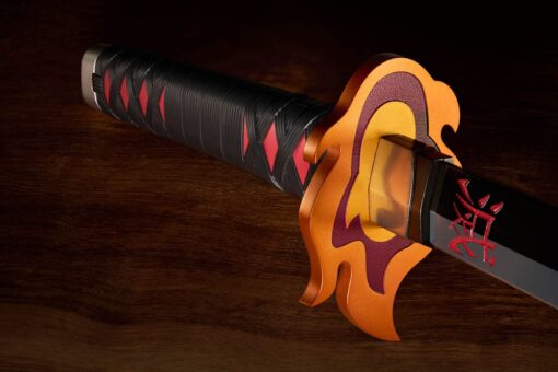 Demon Slayer Replica 1/1 Nichirin Sword (Tanjiro Kamado) Kyojuro Rengoku's Sword Guard - Image 3