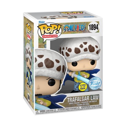 Funko POP! One Piece- Trafalgar Law with Blue Anesthesia (Glows in The Dark) (Special Edition) - Image 3
