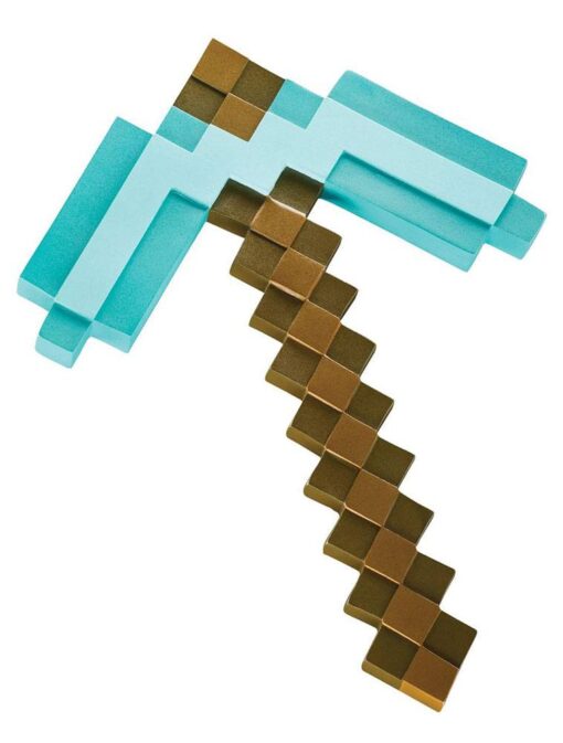Minecraft Plastic Replica Diamond Pickaxe