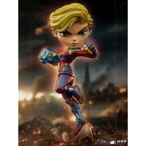 Iron Studio Avengers: Endgame Mini Co. Αγαλματίδιο Captain Marvel - Image 4