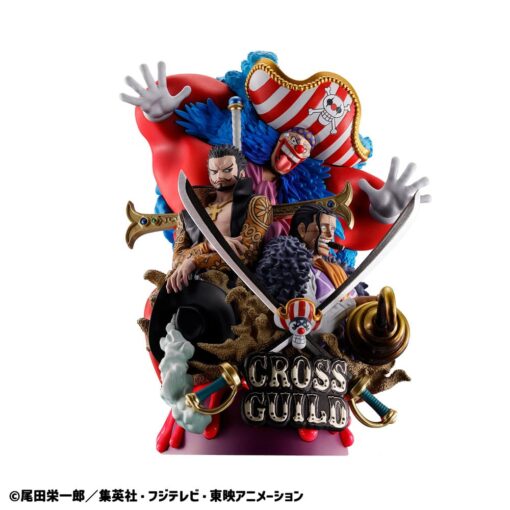 Megahouse One Piece Petitrama DX PVC Άγαλμα Re Birth 03 Cross Guild - Image 4