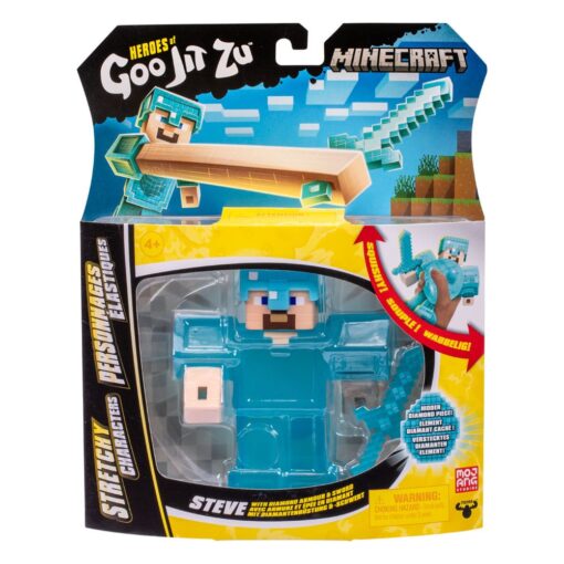 Minecraft Heroes of Goo Jit Zu Meteor Madness Stretch Φιγούρα Steve - Image 5