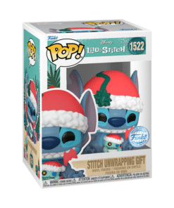 Alternative view of Funko POP! Lilo & Stitch- Stitch unwrapping gift #1522