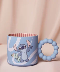 Κούπα Stitch με bubble χερούλι